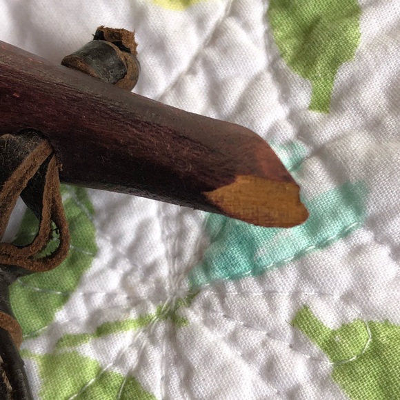 Calleen Cordero Cracked Brown Leather Belt Bag with Upcycled Vintage Kilim - Picture 16 of 16